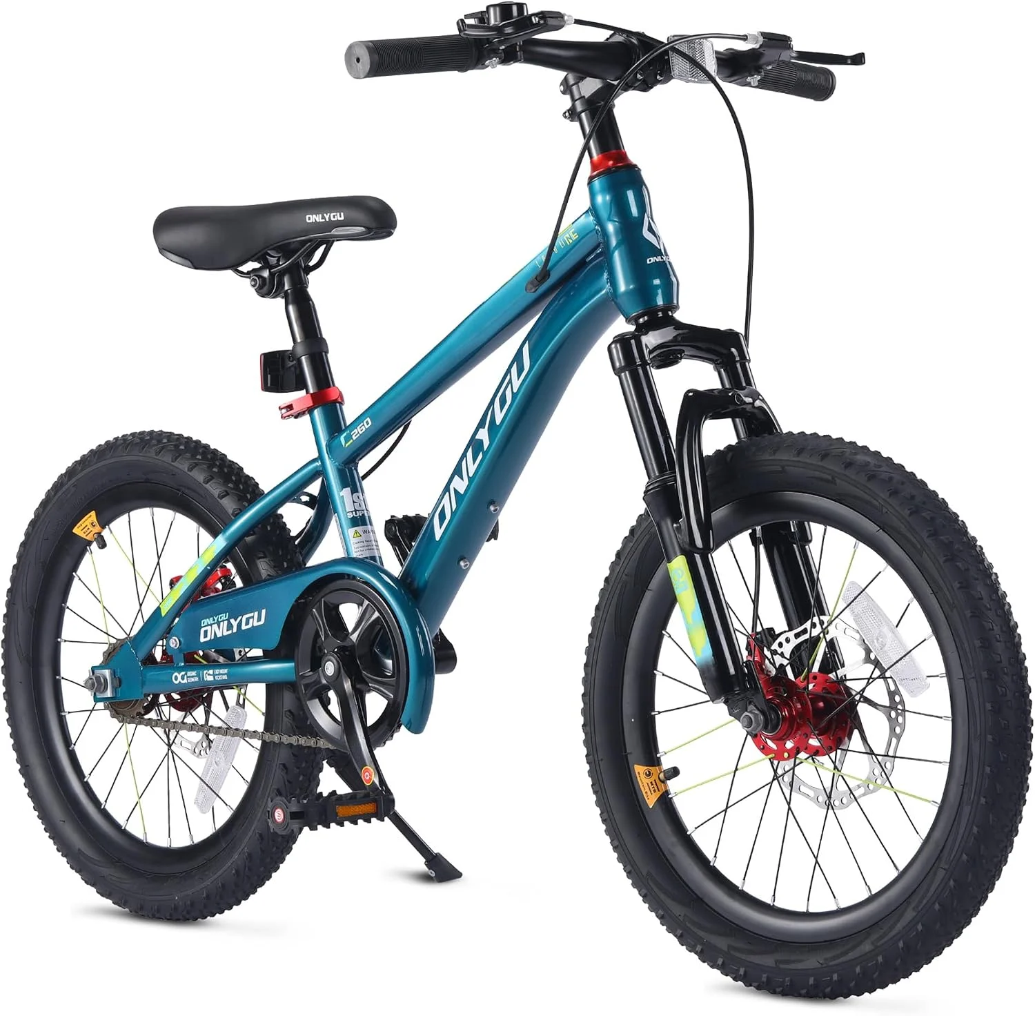 18 20 Inch Kids Bike for Ages 5-13, Boys Girls Bicycle with Handbrake and Adjustable Seat, Beginner Bike for Daily Use with Training Wheels