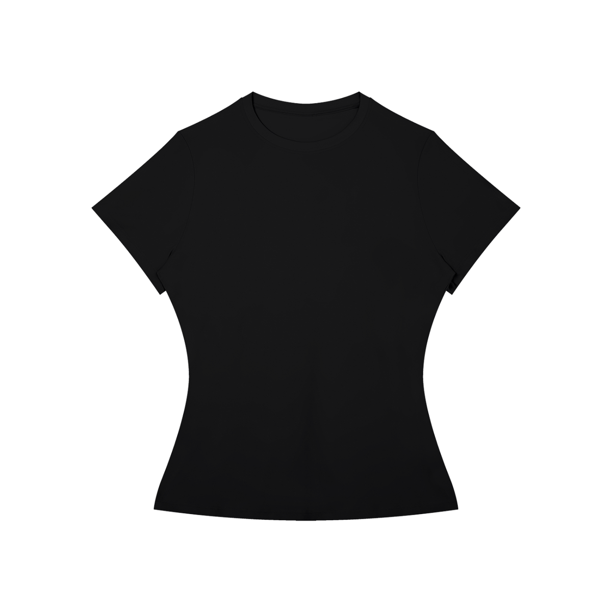 Women's slim fit performance tee in black