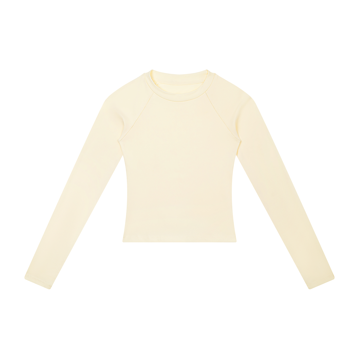 Women's slim raglan long sleeve tee in apricot