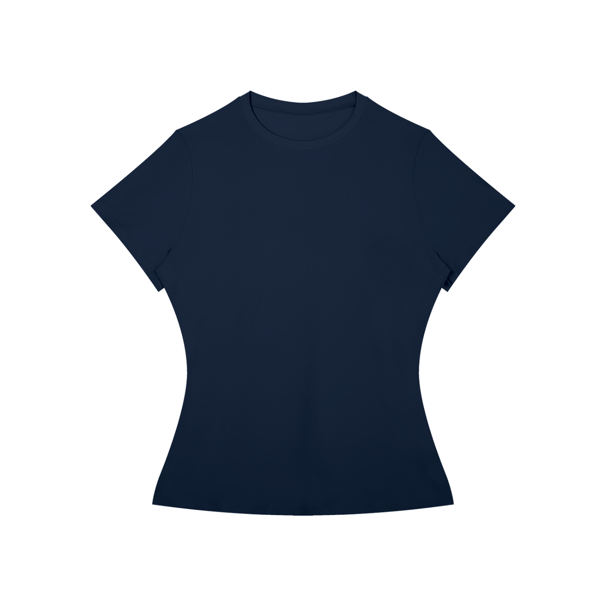 Women's slim fit performance tee in navy blue