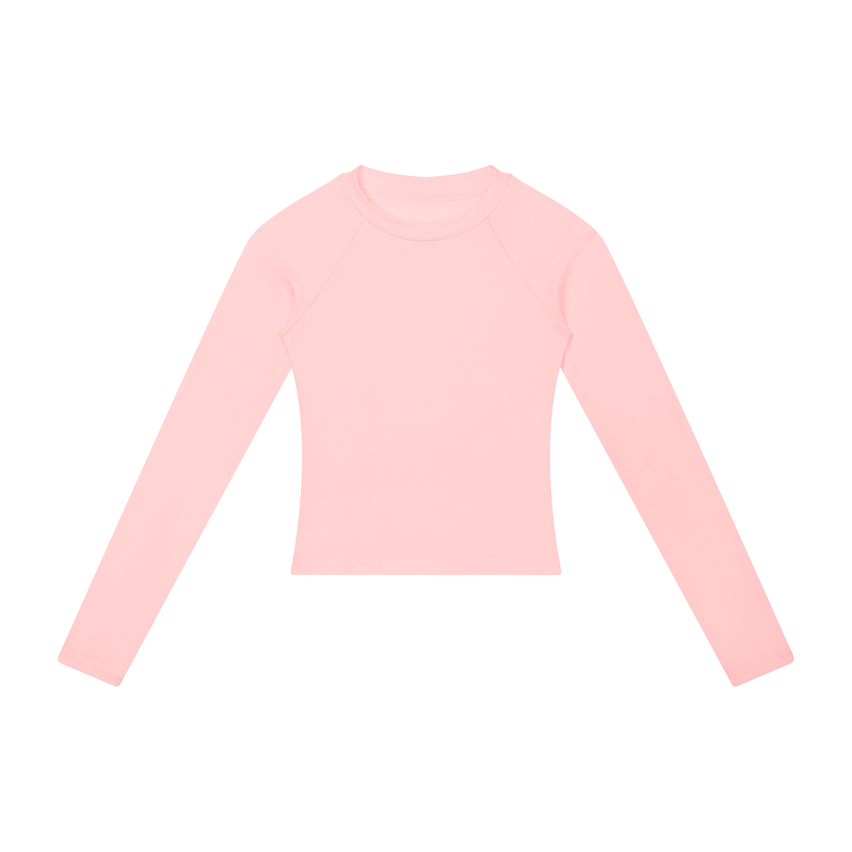 Women's slim raglan long sleeve tee in pink