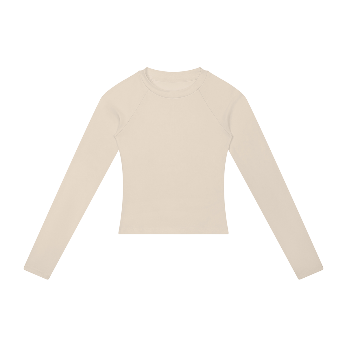 Women's slim raglan long sleeve tee in khaki