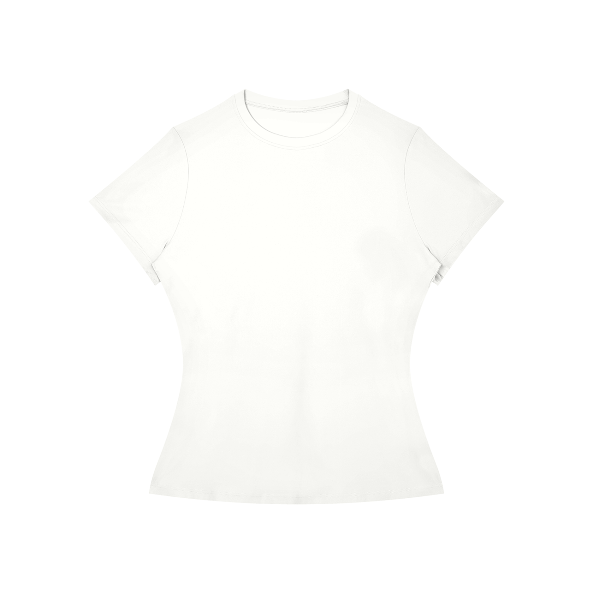 Women's slim fit performance tee in white