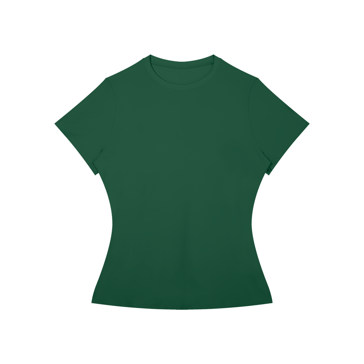 Women's slim fit performance tee in blackish green